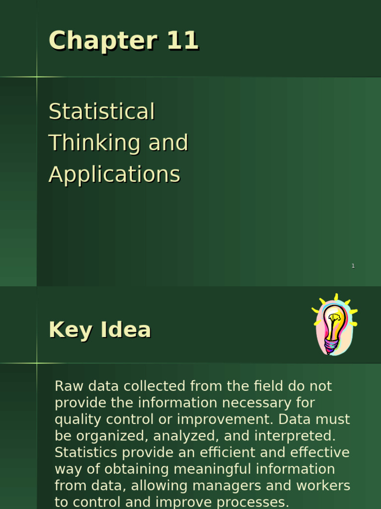 Chap+11+ +Statistical+Thinking | PDF | Sampling (Statistics) | Statistics