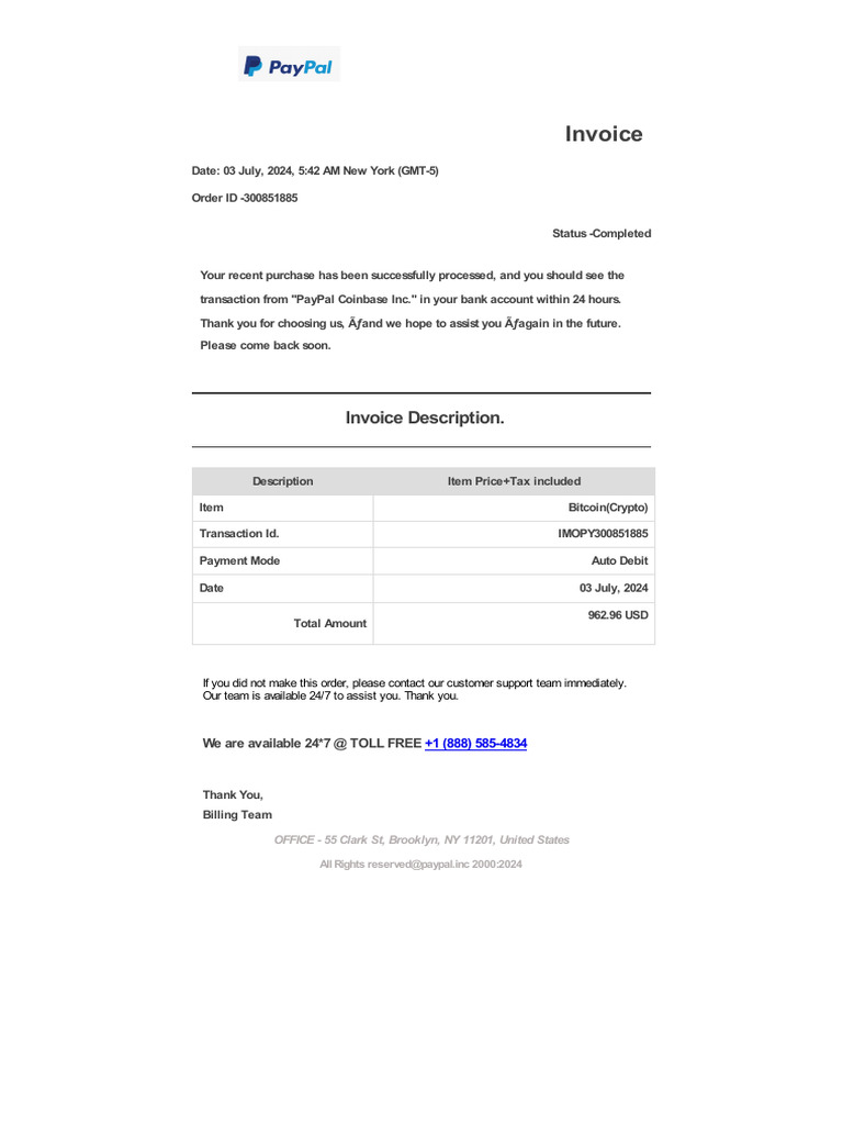 Invoice Description | PDF | Law