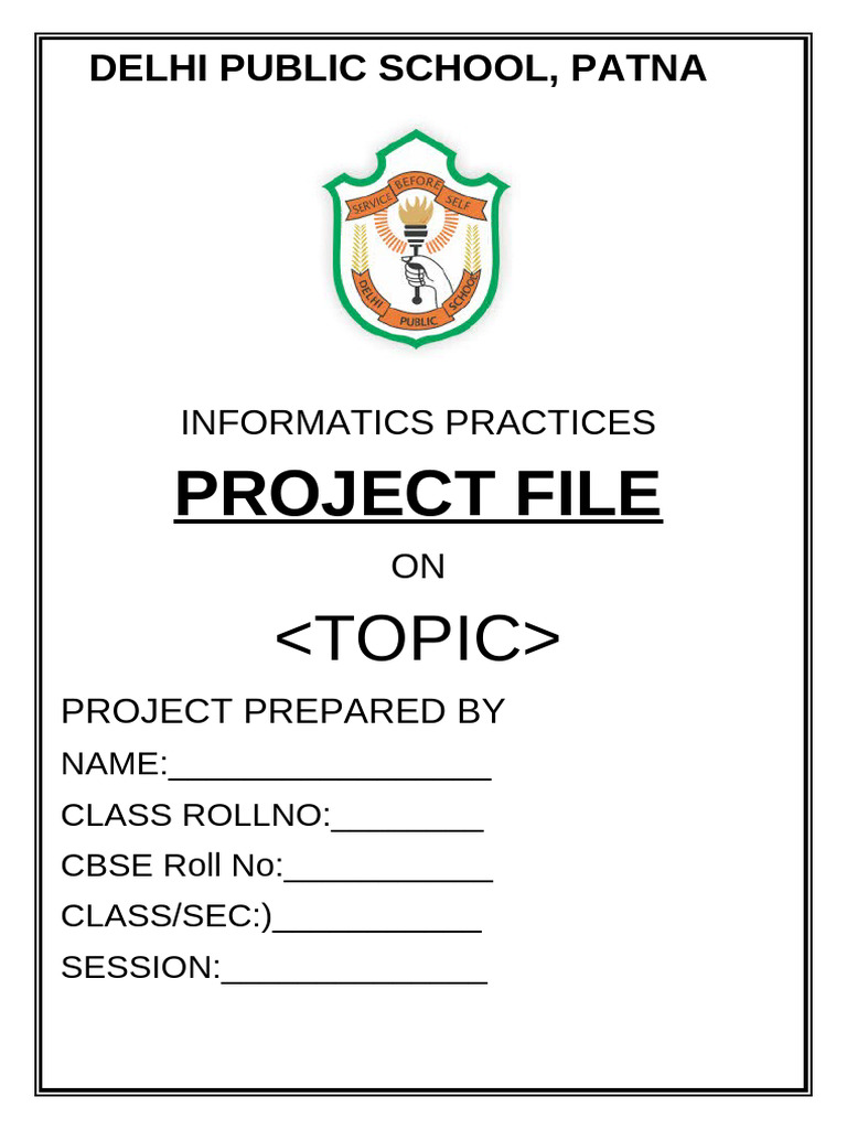 Informatics Practices Project Guide | PDF