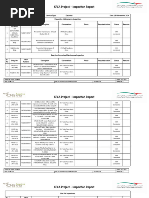 Electrical Inspection Report SA Side 18th November 2024