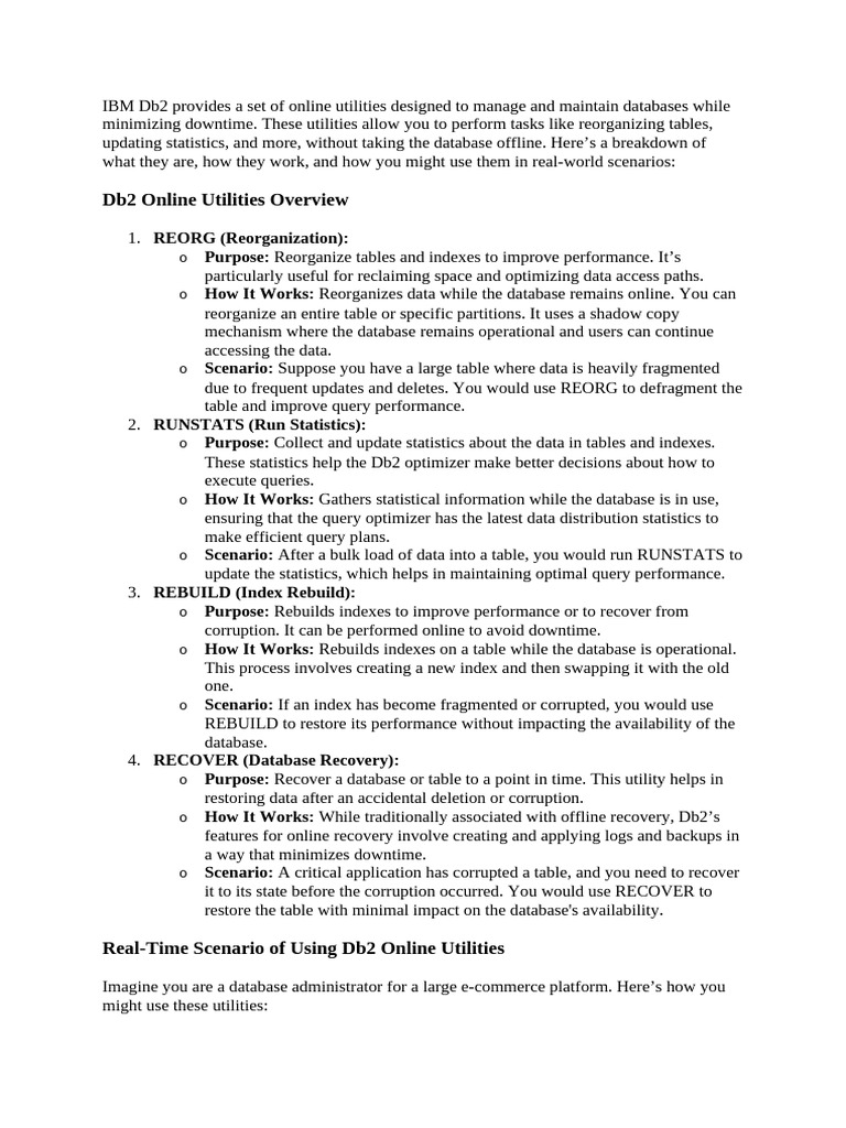 The DB2 Admin 002 | PDF | Databases | Database Index