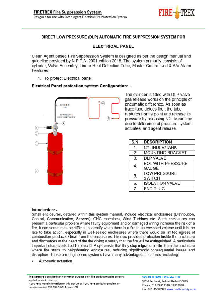 Firetrex DLP System Overview | PDF | Valve | Firefighting