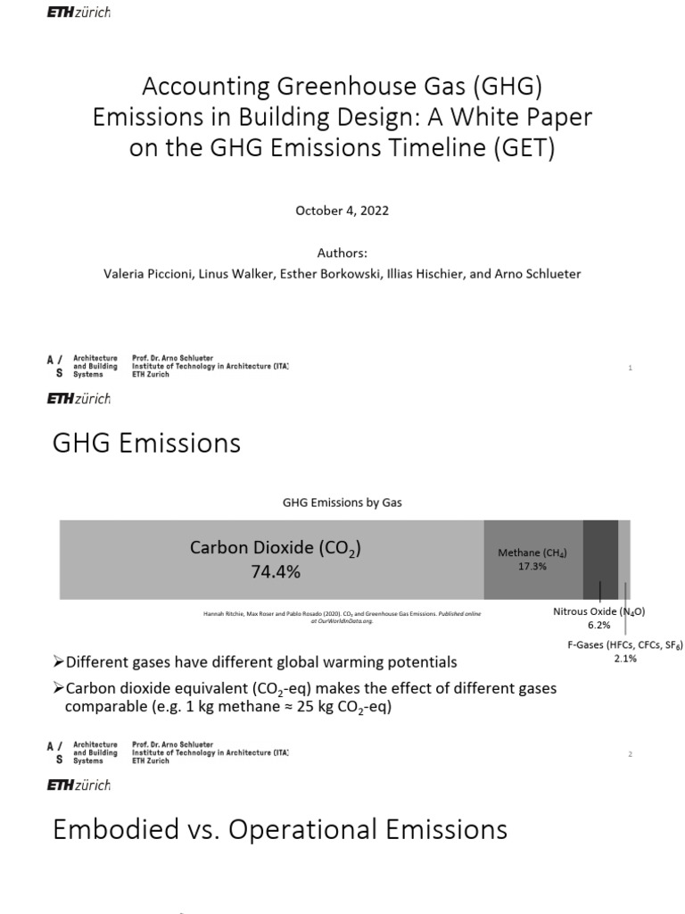 GHG Emissions in Building Design Guide | PDF | Life Cycle Assessment ...