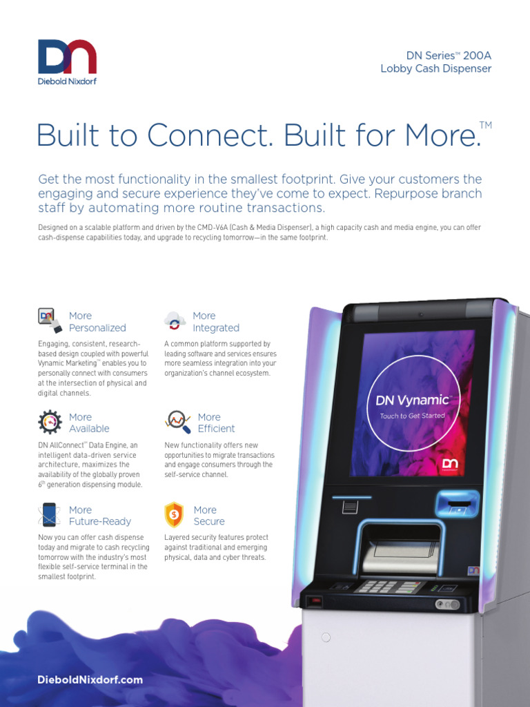 Diebold DN Series 200A ATM Overview | PDF | Printer (Computing) | Computing