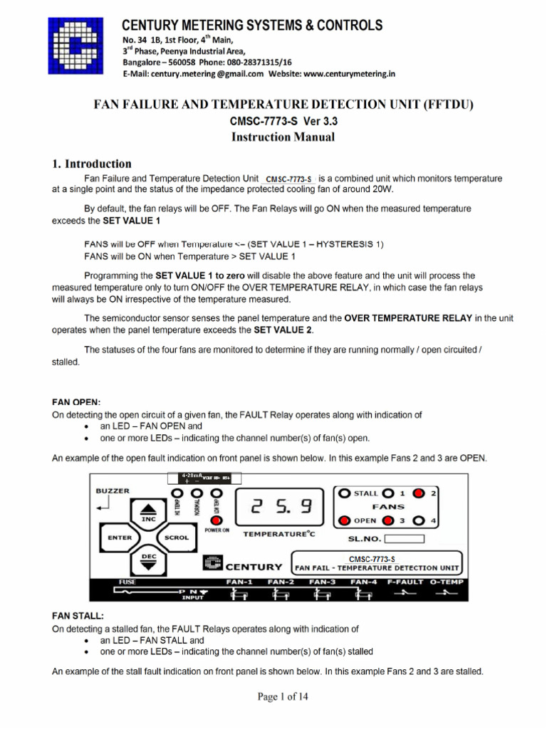 7773 S Fftdu Manual | PDF | Relay | Electrical Engineering