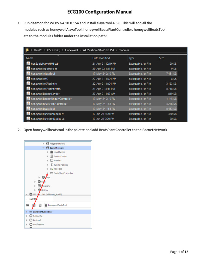 ECG100 Bacnet and Modbus Setup Guide | PDF | Internet Protocols ...