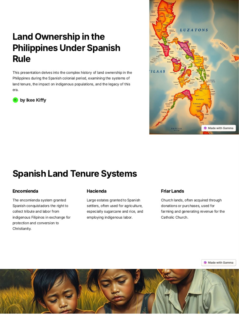 Spanish Colonial Land Ownership in the Philippines | PDF | Philippines ...