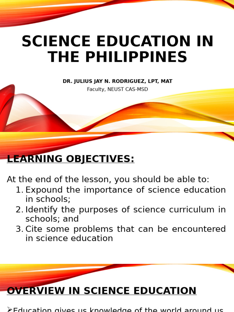 3.2. Science Education in The Philippines | PDF | Science | Curriculum