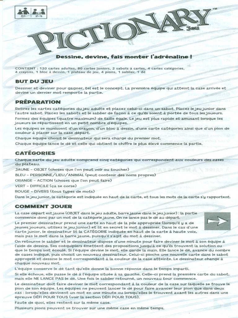 Pictionary - MATTEL 2013 - Scan | PDF