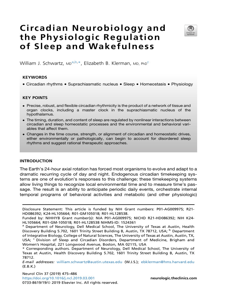 10 1016@j NCL 2019 03 001 | PDF | Sleep | Circadian Rhythm
