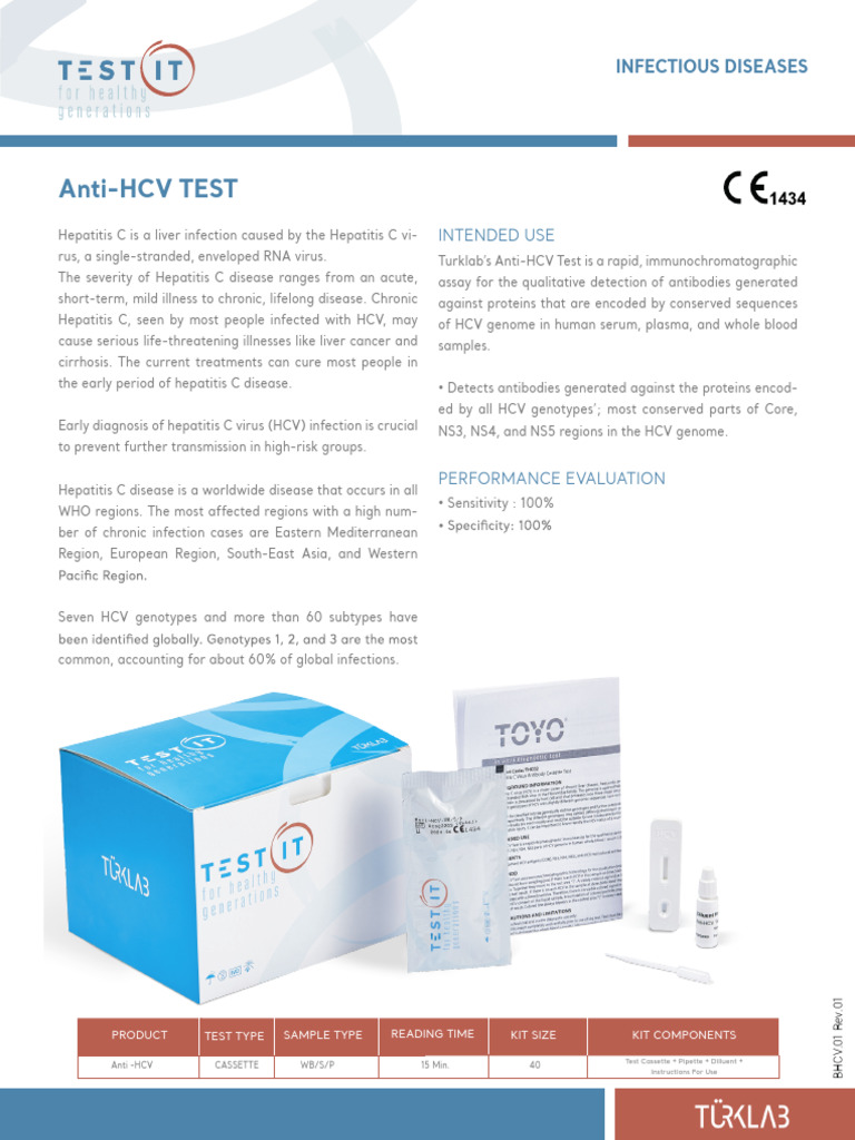 Anti-HCV Test Performance Evaluation | PDF