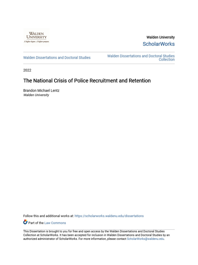 The National Crisis of Police Recruitment and Retention | PDF | Police ...