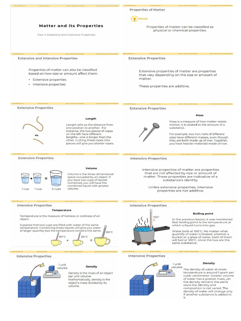 Part 4 Extensive and Intensive Propoerties | PDF