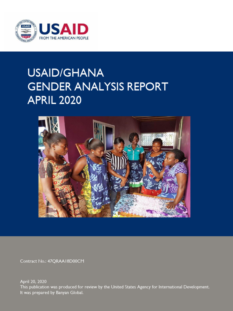 USAID Ghana Gender Analysis Report George | PDF | United States Agency ...