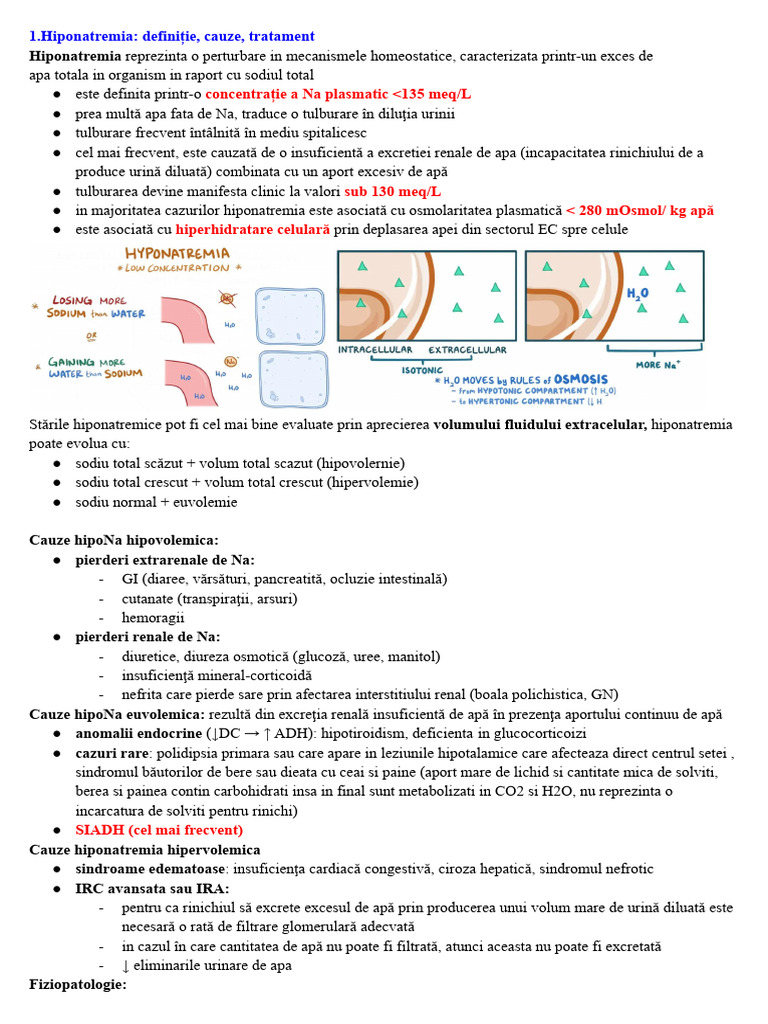 Subiecte Nefro Exam | PDF