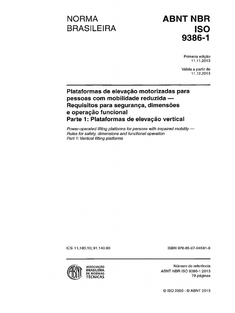 4 - NBR Iso 9386-1 - 2013 | PDF