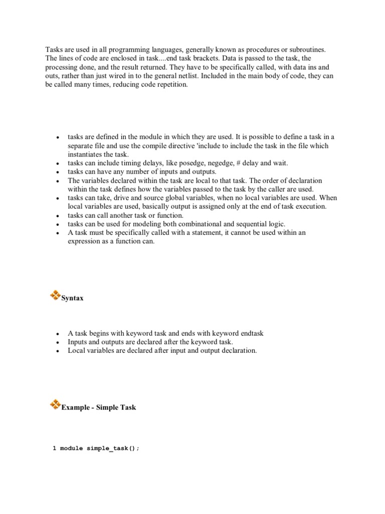 Tasks Are Used in All Programming Languages | PDF | Subroutine ...