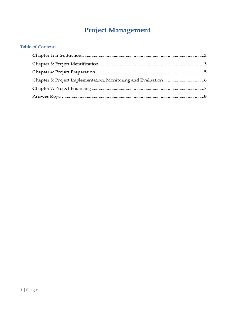 Project Formulation Objectives Explained | PDF | Internal Rate Of ...