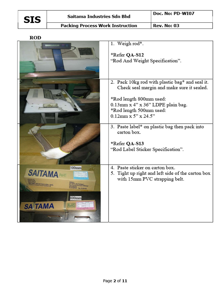 Rod Packing | PDF