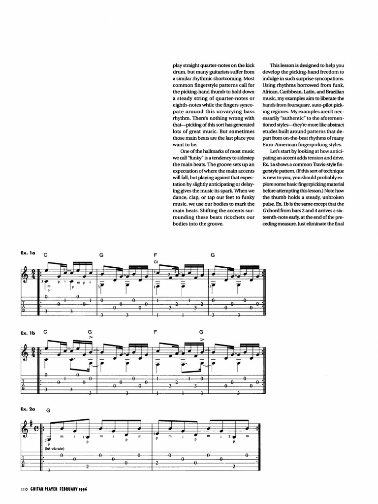 Thumb Free - Fingerstyle Guitar | PDF