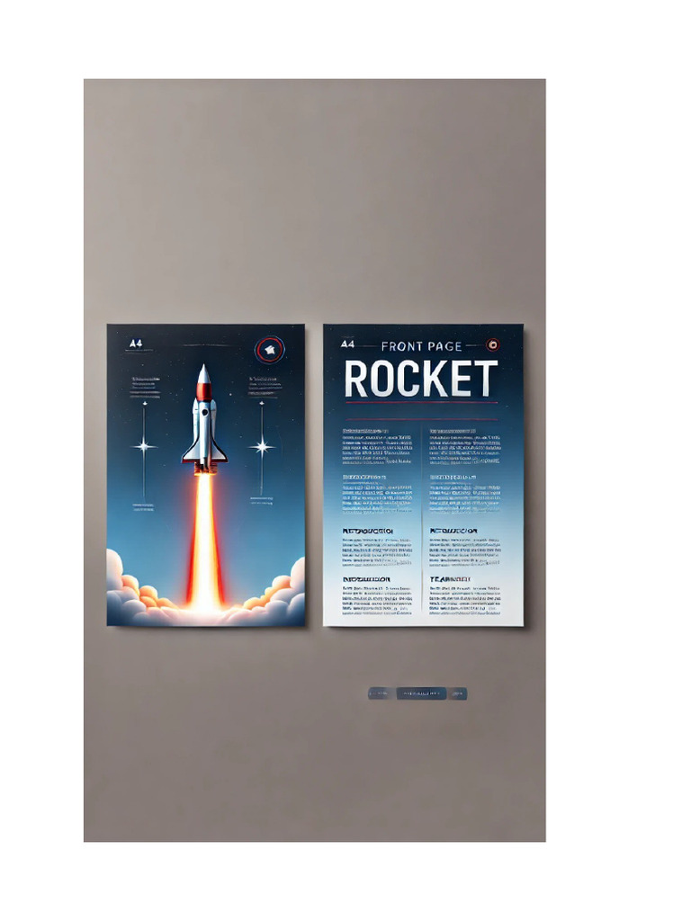Front Page For Science Project On Rocket Making | PDF