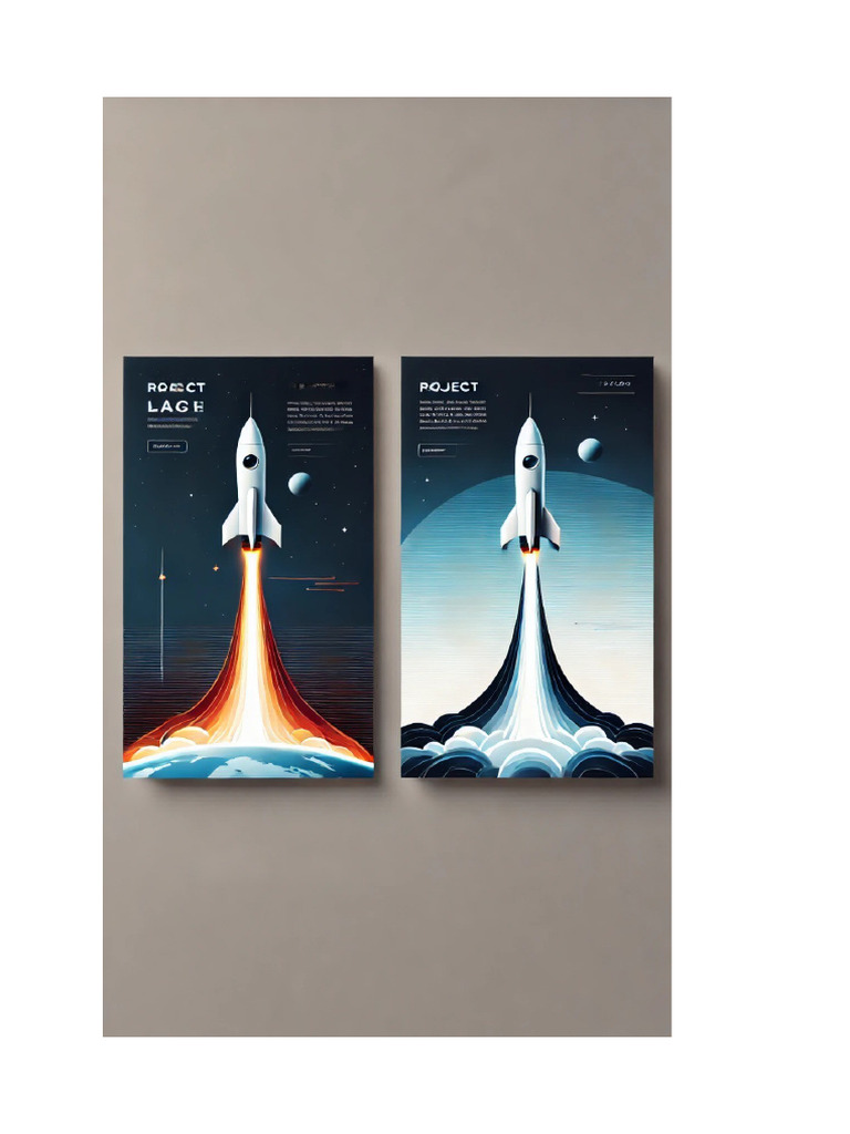 Front and Last Page For Science Project On Rocket Making | PDF
