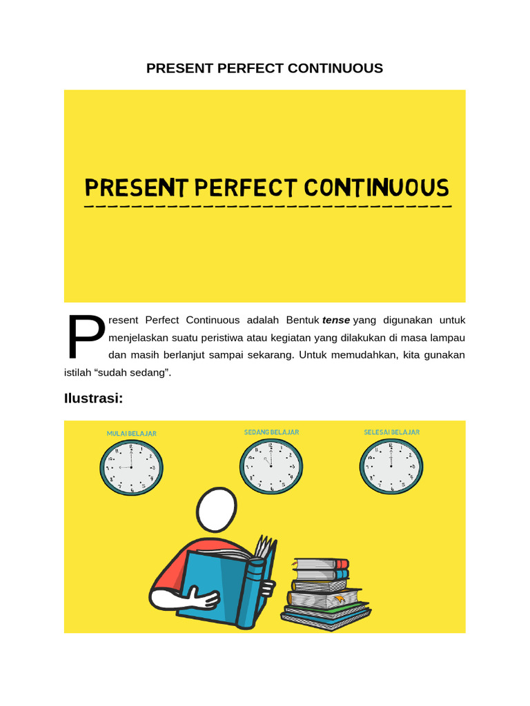 Understanding Present Perfect Continuous | PDF | Verb | Morphology