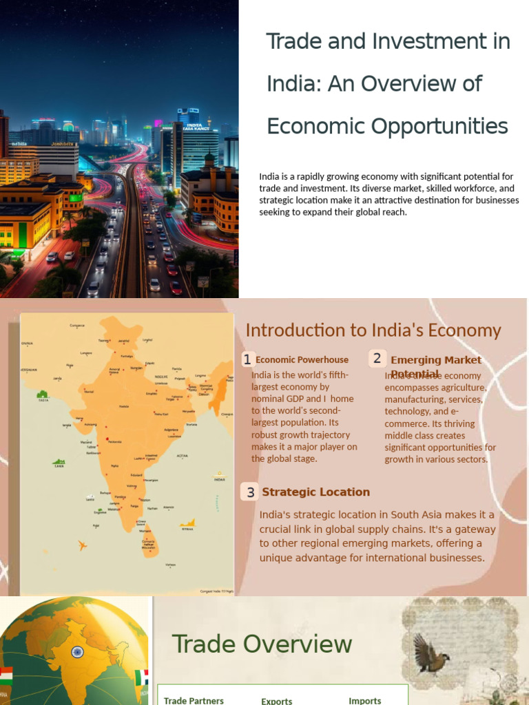 Trade and Investment Opportunities in India | PDF | Infrastructure ...