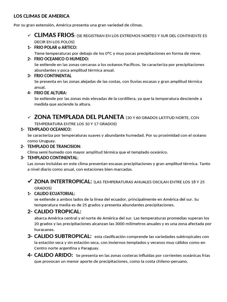 Geografia Climas | PDF | Río | Clima templado