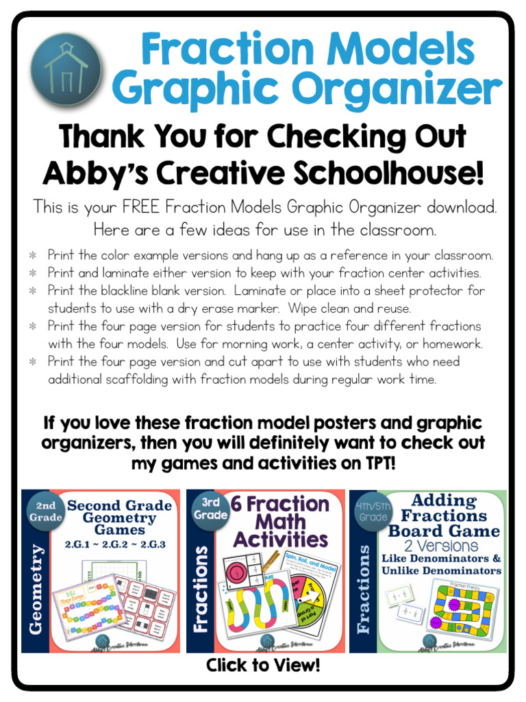 Fraction Models for Teachers | PDF