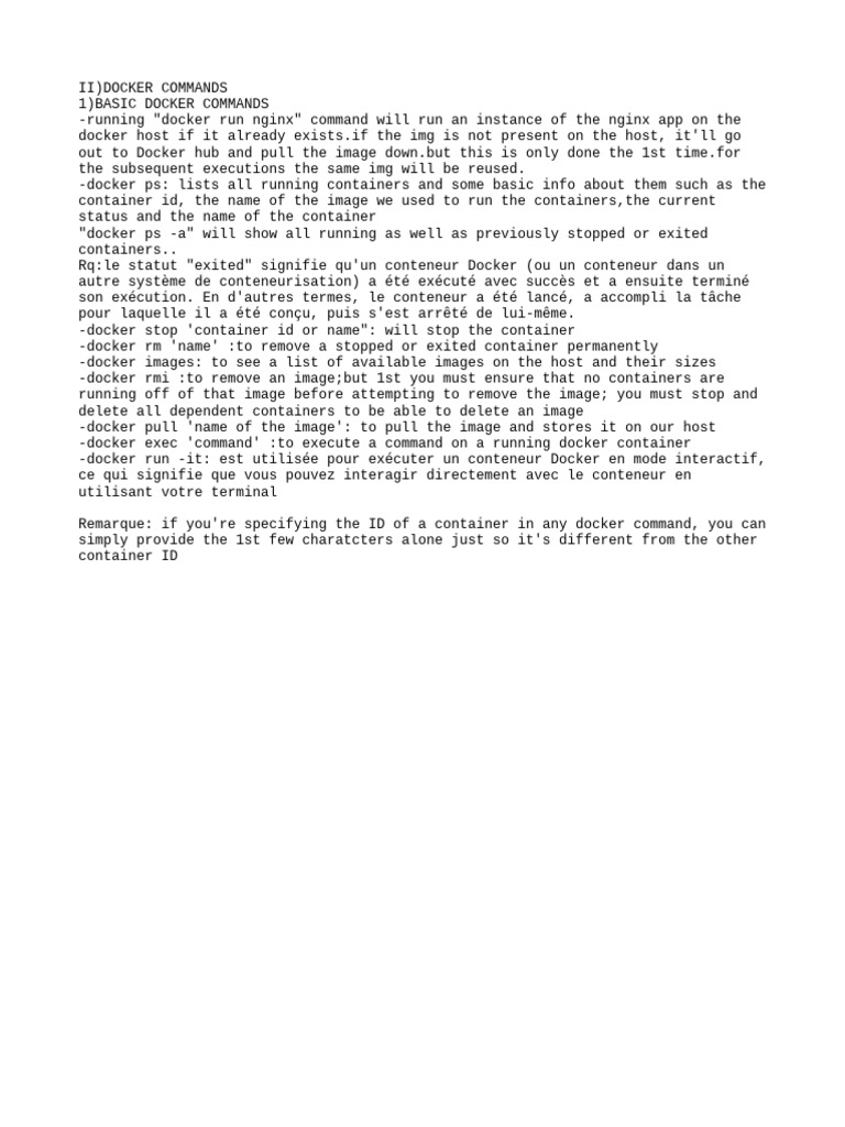 Essential Docker Commands Guide | PDF