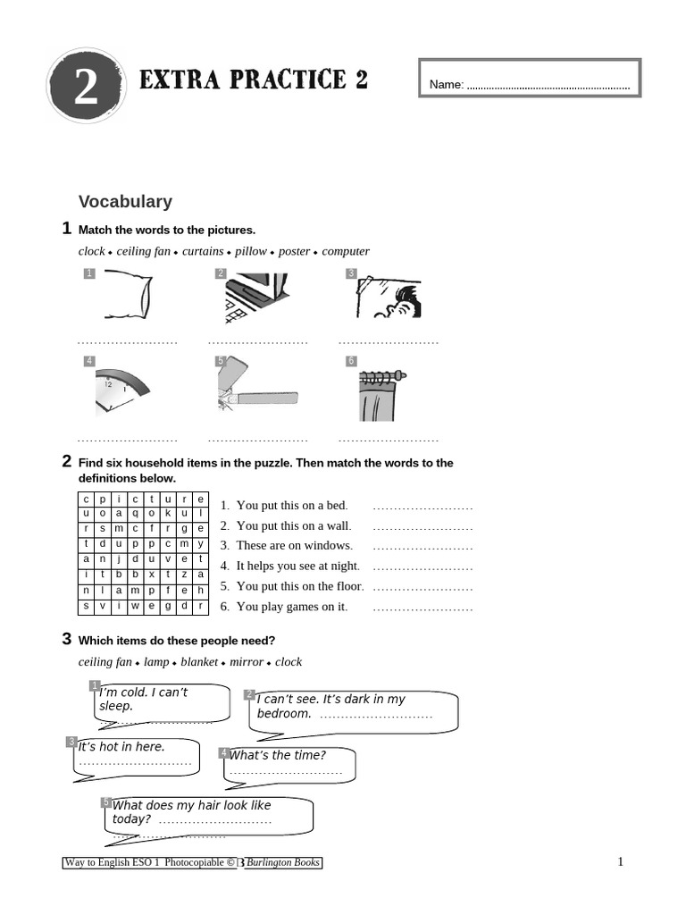 Extra Practice Unit 2 - 2 | PDF