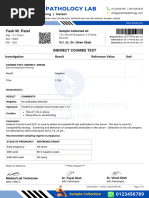Dummy Blood Report Format | PDF | Serology | Medical Specialties