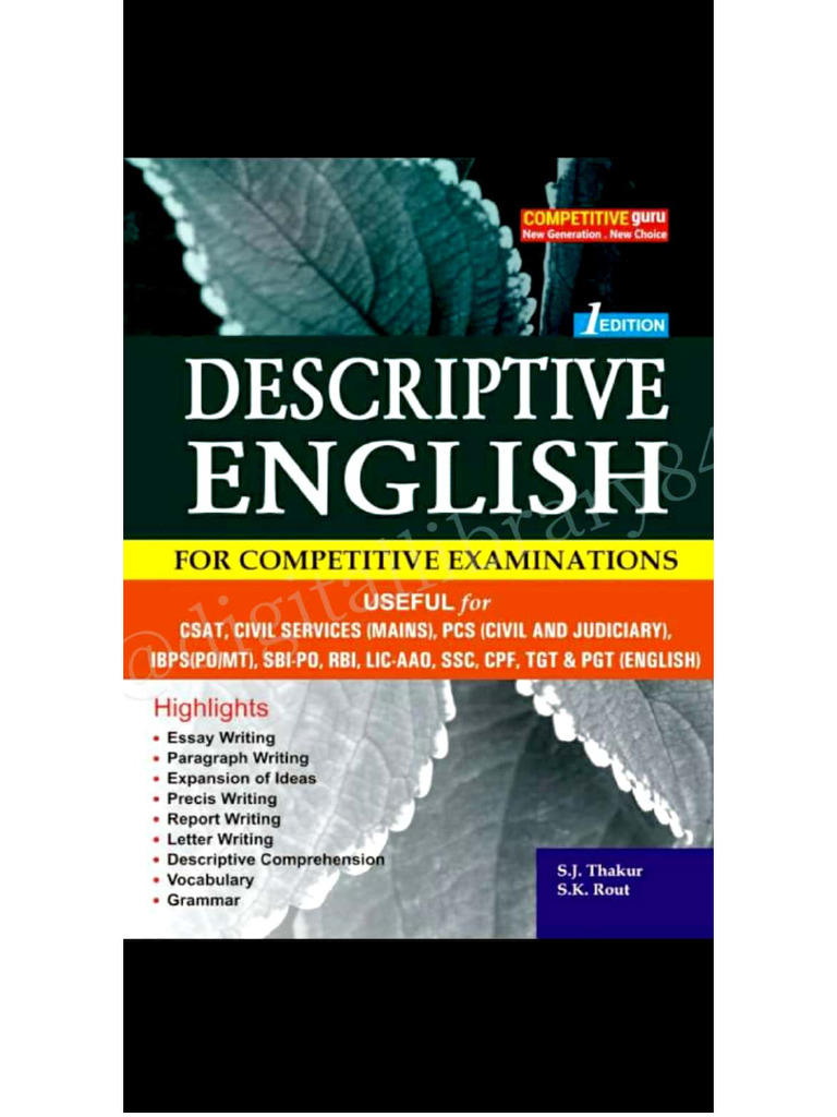 Descriptive English @ | PDF
