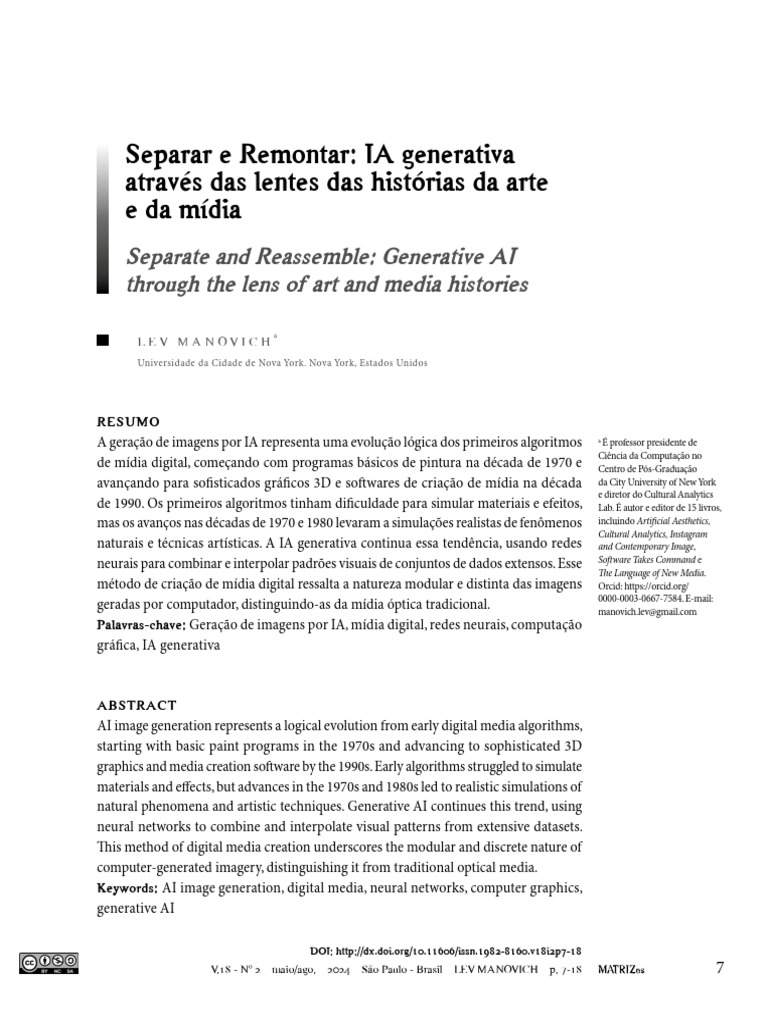 IA Generativa e a Evolução da Mídia Digital | PDF | Inteligência ...
