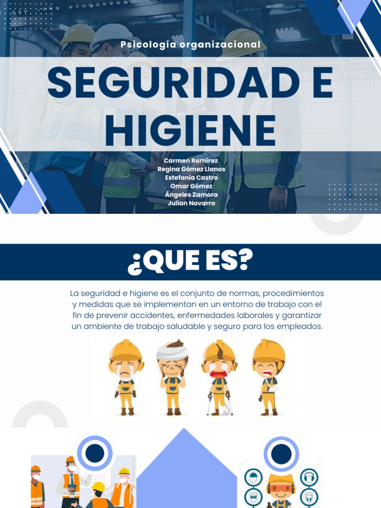 Seguridad e Higiene en el Trabajo | PDF | Derecho laboral | Seguridad y ...