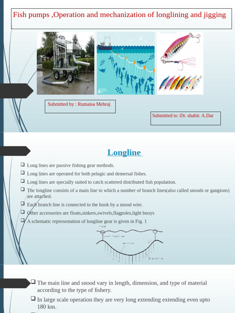 Longline Fishing Techniques and Gear | PDF | Pump | Fish And Humans
