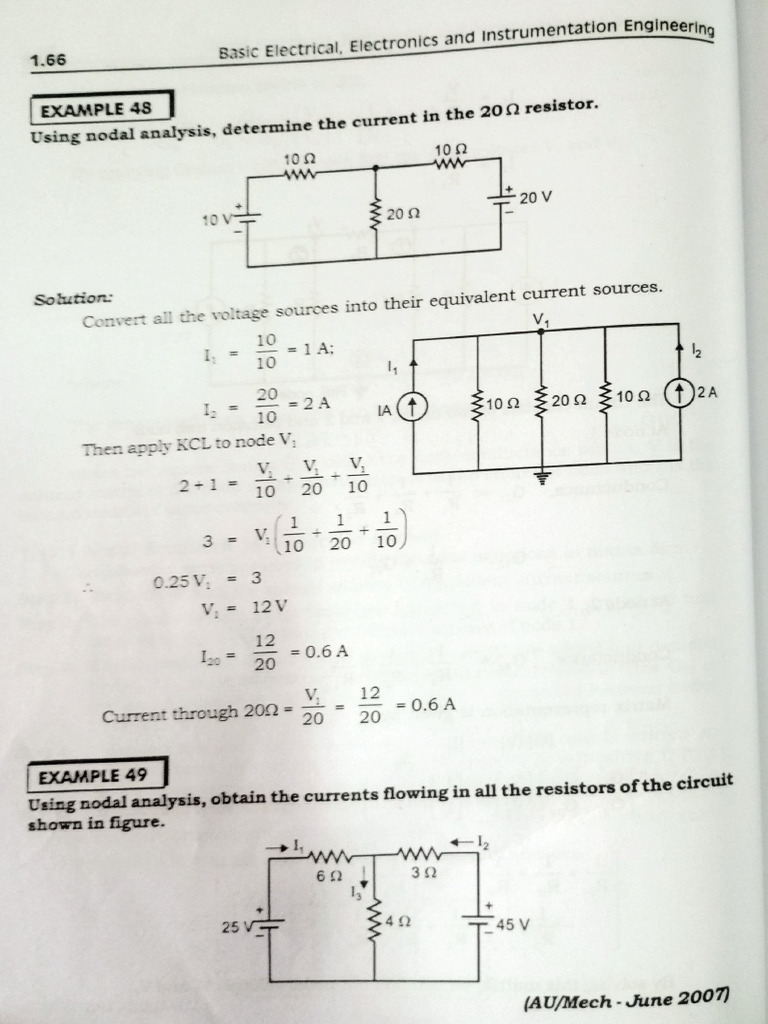 Nodal Analysis in Electrical Circuits | PDF | Physical Sciences ...