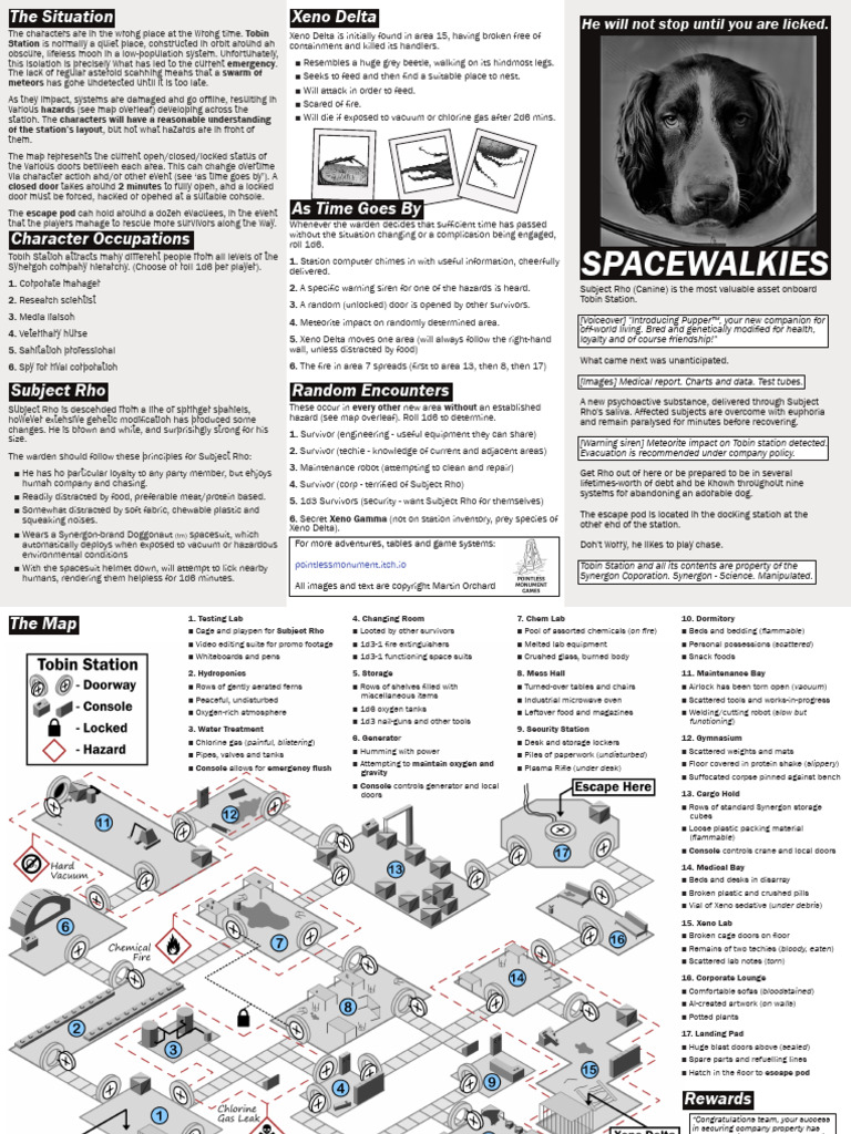 Spacewalkies - Pointless Monument Games Rev0 | PDF | Young Adult