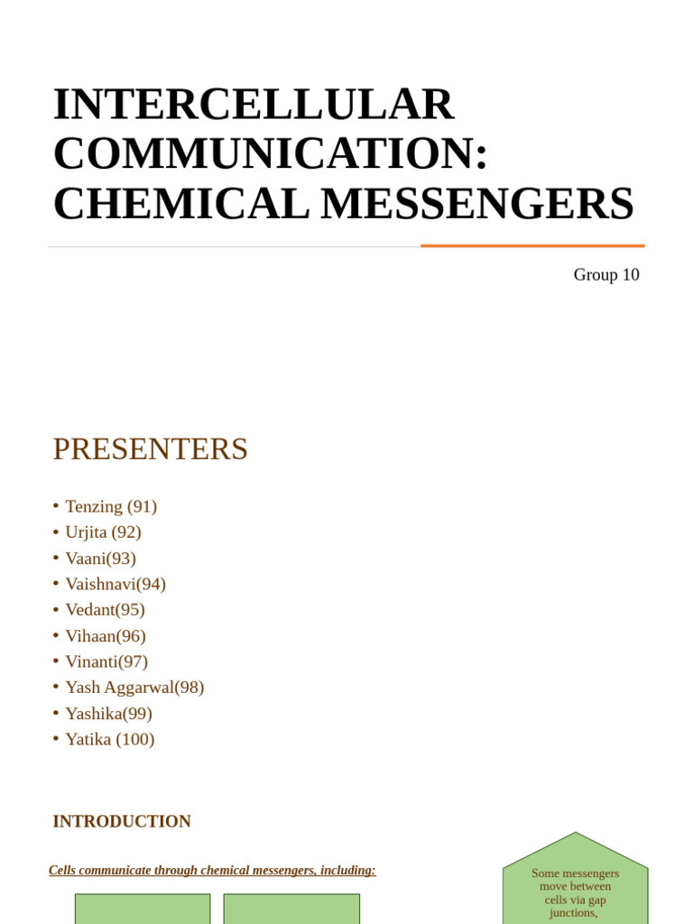 Intercellular Communication Overview | PDF | Calcium In Biology | Cell ...