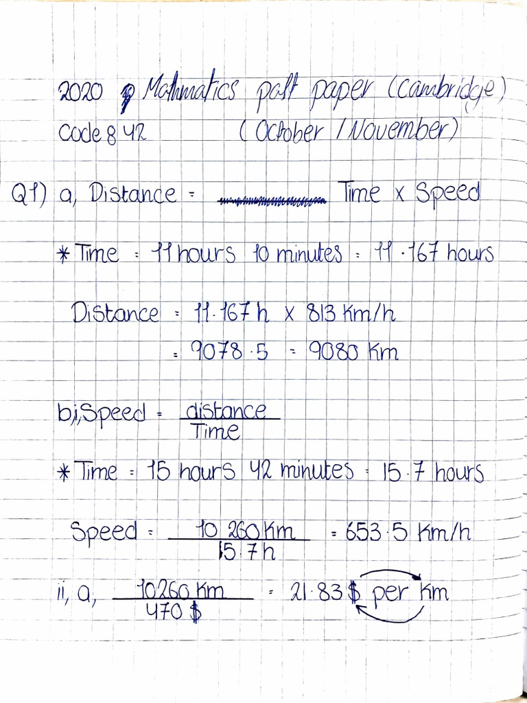 2020 On Mathematics Paper 4 | PDF | Descriptive Statistics