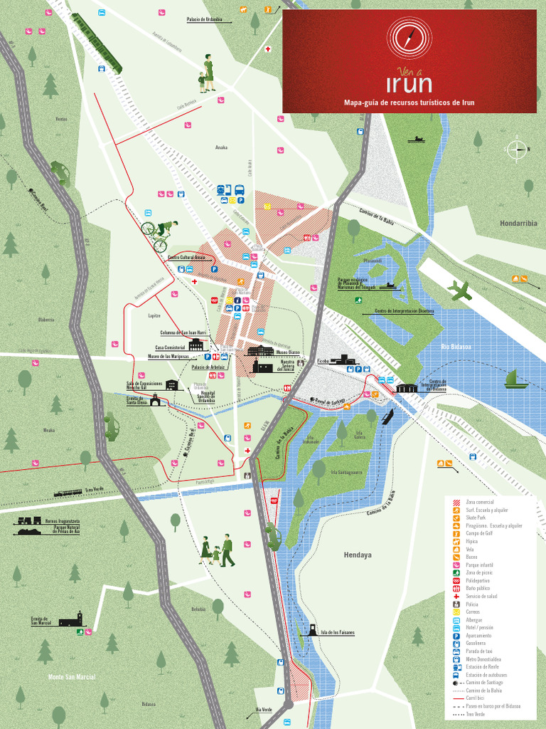 Mapa Turístico de Irun y Hondarribia | PDF
