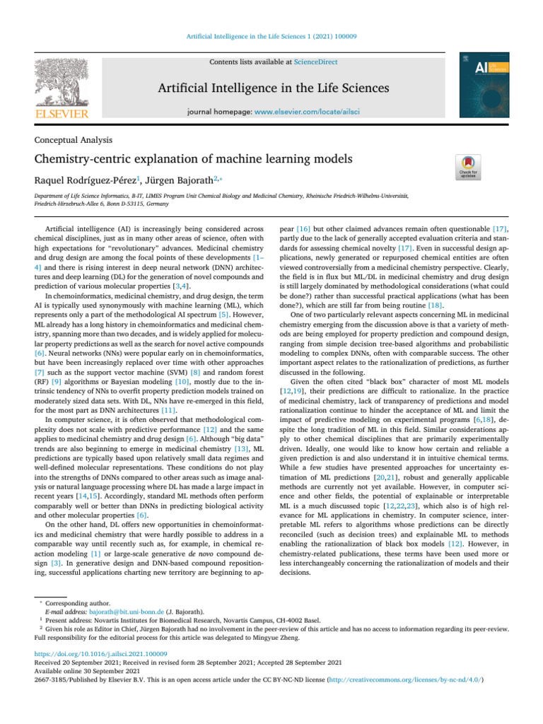 AI in Medicinal Chemistry Insights | PDF | Machine Learning | Deep Learning