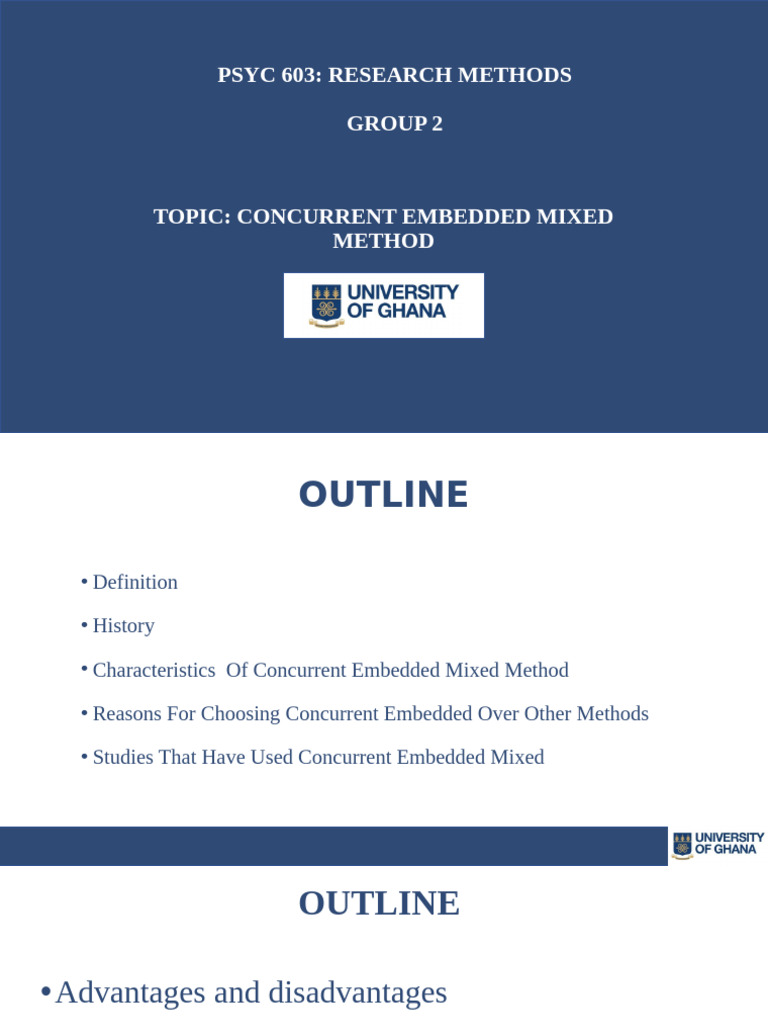 Concurrent Embedded Mixed Methods Overview | PDF | Qualitative Research ...