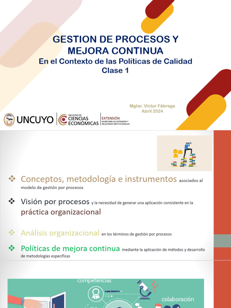 Gestión de Procesos en El Contexto de Gestión de Calidad | PDF ...
