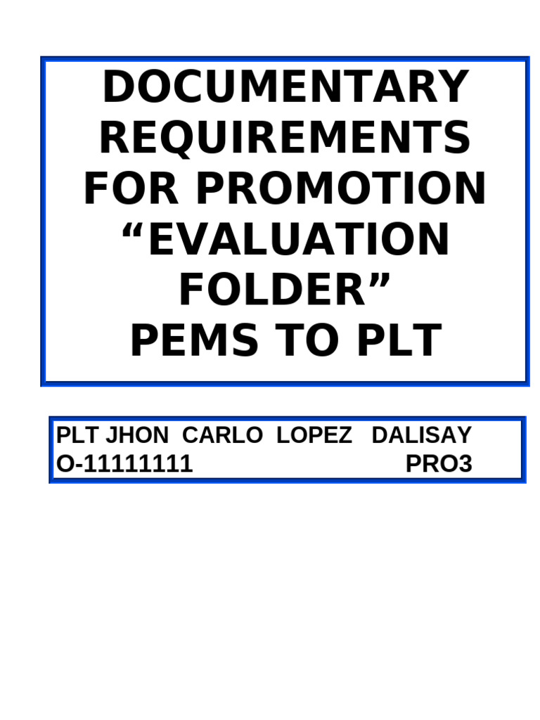Pco Folder Front Cover | PDF