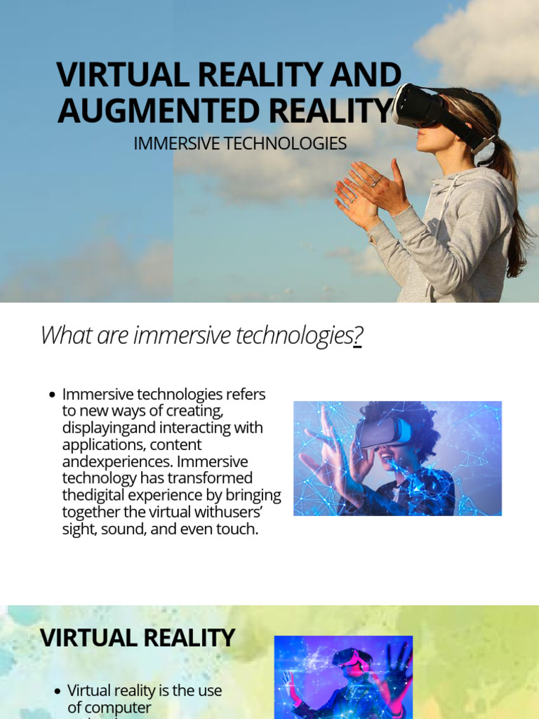Virtual Reality and Augmented Reality: Immersive Technologies | PDF