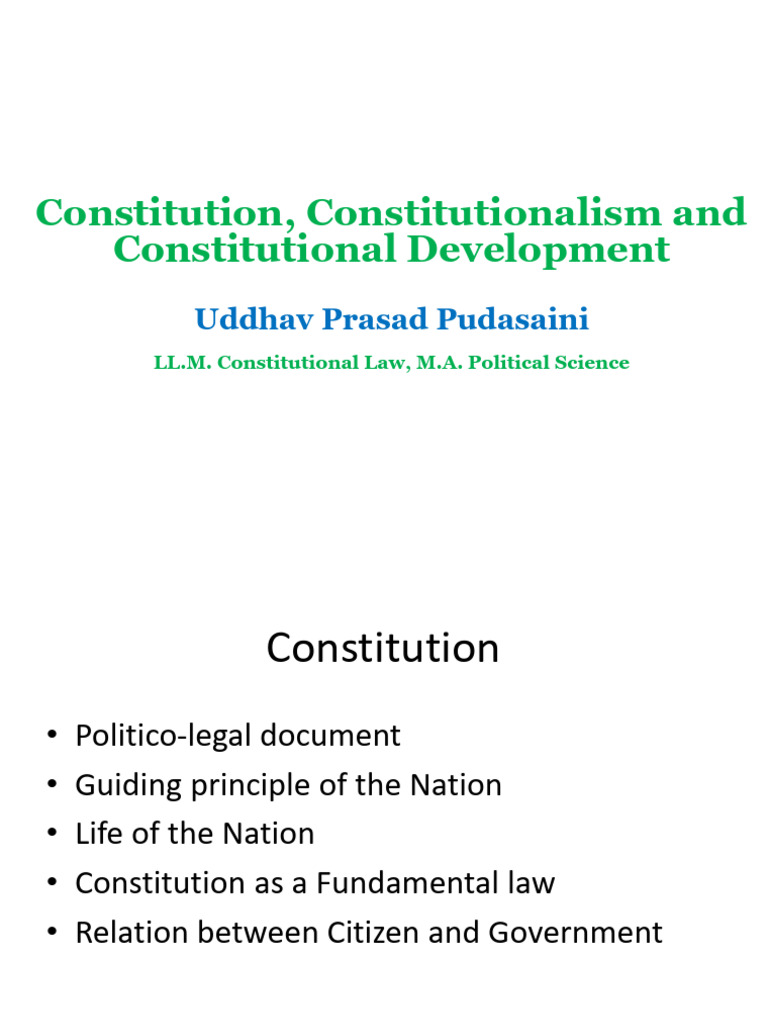 Constitution | PDF