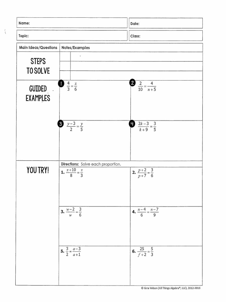 Review Proportions | PDF