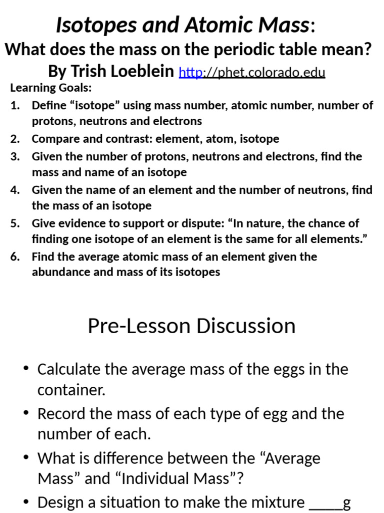 Isotope - Slides - Clicker Questions | PDF | Science & Mathematics